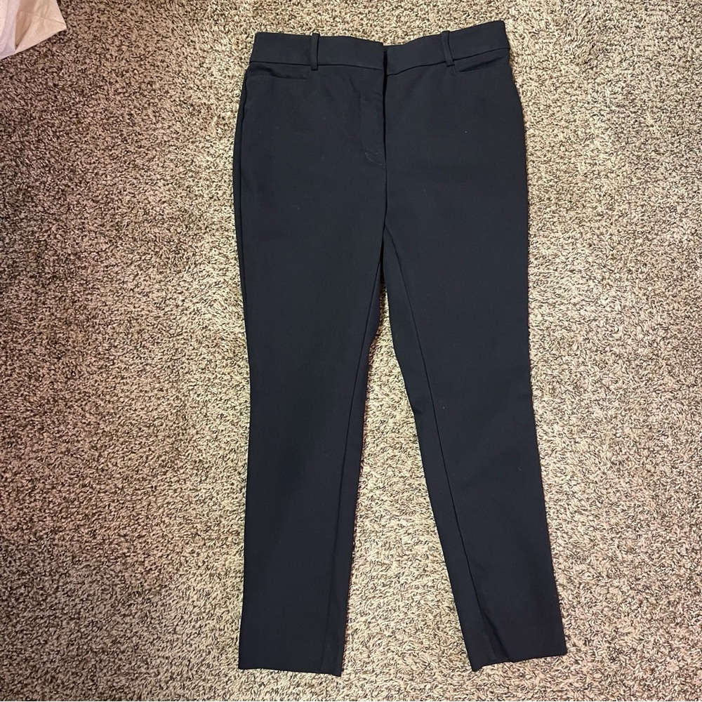 Loft High Waist Black Skinny Dress Pants Size 6 Petite